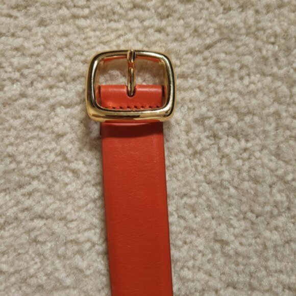 Never Worn! Green Michael Kors & Banana Republic Orange Leather Belts - Picture 3 of 9